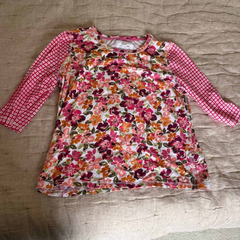 Cino Floral Boho Long 2/3 Sleeve Women's Size XXL